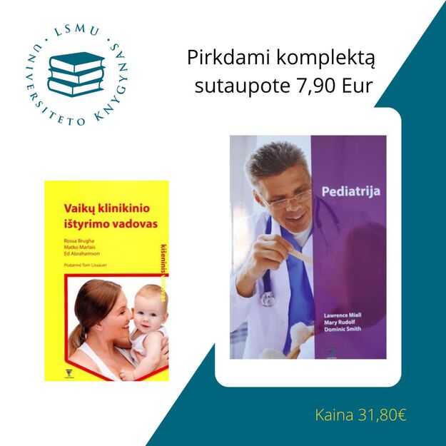 Kompl.  Pediatrija + Vaikų klinikinio ištyrimo vadovas 