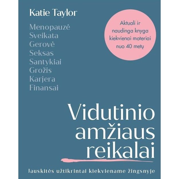 Vidutinio amžiaus reikalai. Jauskitės užtikrintai kiekviename žingsnyje 