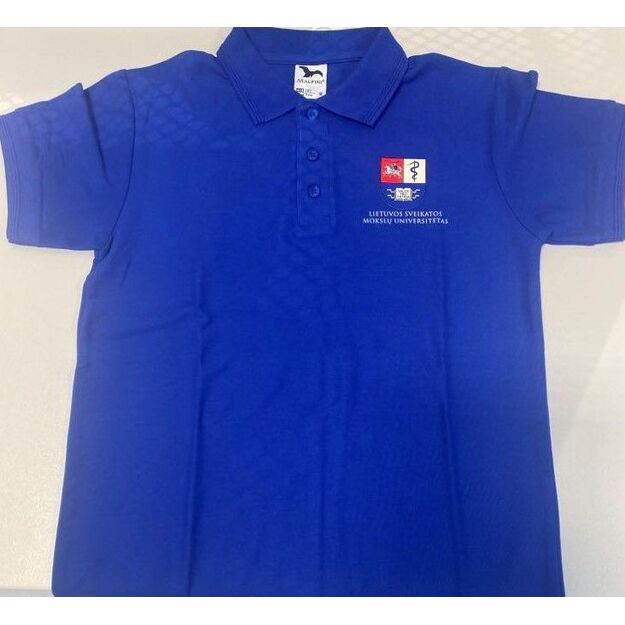 Polo marškinėliai vyriški su LSMU logotipu