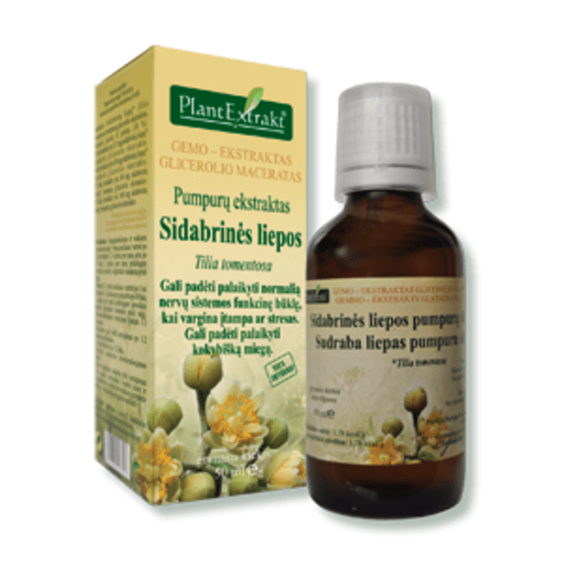 Sidabrinių liepų pumpurų ekstraktas