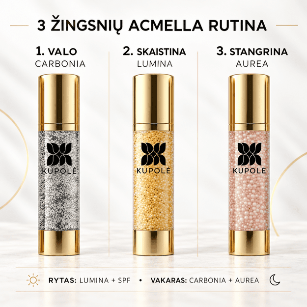 „Acmella“ 3 žingsnių veido priežiūros rinkinys