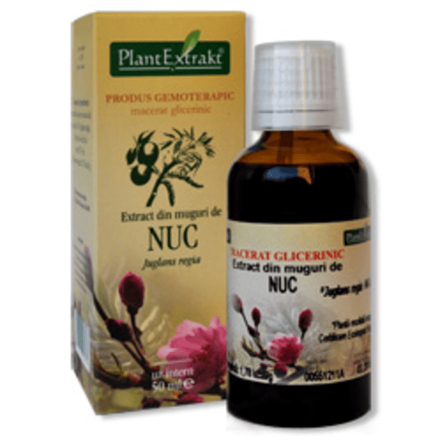 Graikinių riešutmedžių pumpurų ekstraktas.