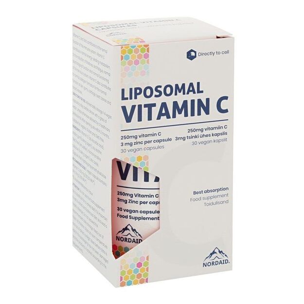 NORDAID VITAMINAS C LIPOSOMOSE Kapsulės